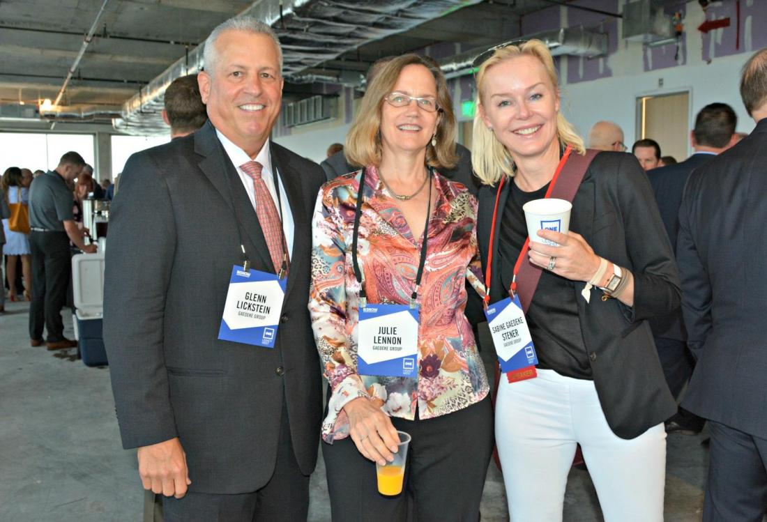 Gaedeke Group's Glenn Lickstein, Julie Lennon and Sabine Gaedeke Stener