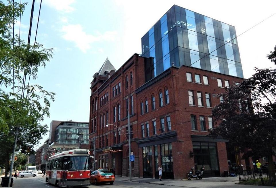 Broadview Hotel east end Toronto. Streetcar