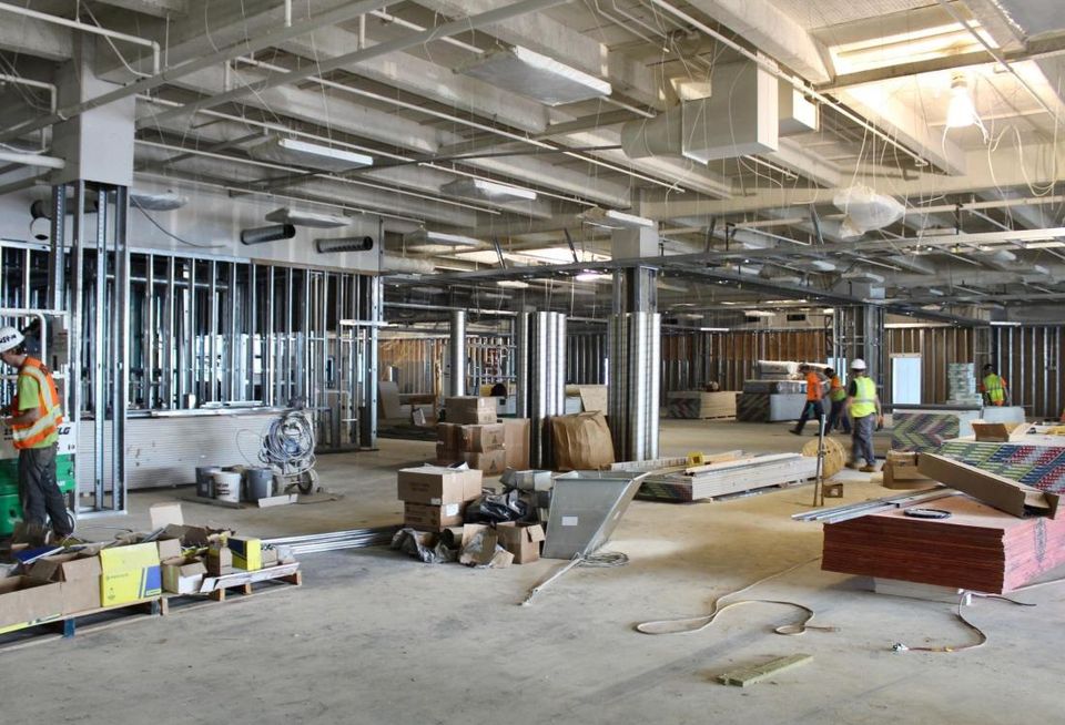 Life Time Athletic Charlotte Interior Construction