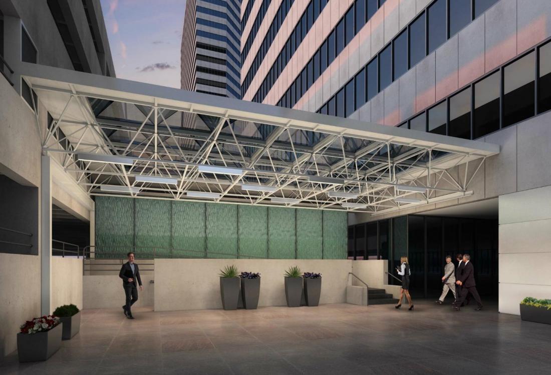 Three Riverway Garage Glass