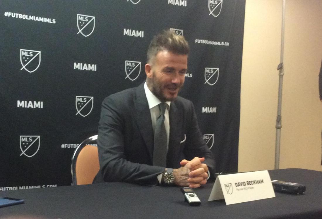 David Beckham Fielded Questions From Reporters After Announcing His Mls Expansion Team In Miami. David Beckham fielded questions from reporters after announcing his MLS expansion team in Miami.