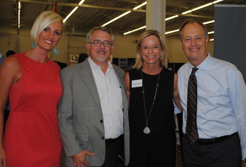 Here’s ENTOS Design’s Nicole Griffin, Barry Maners, Younger Partners co-founder Kathy Permenter, and ENTOS Design’s Brian Barnes.