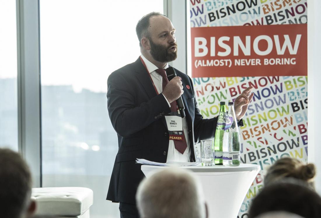 Paul Dennett Salford City Mayor at Bisnow Manchester State of the Market 15 May 2018