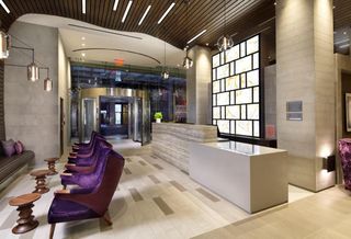 Cambria Hotel Lobby in New York