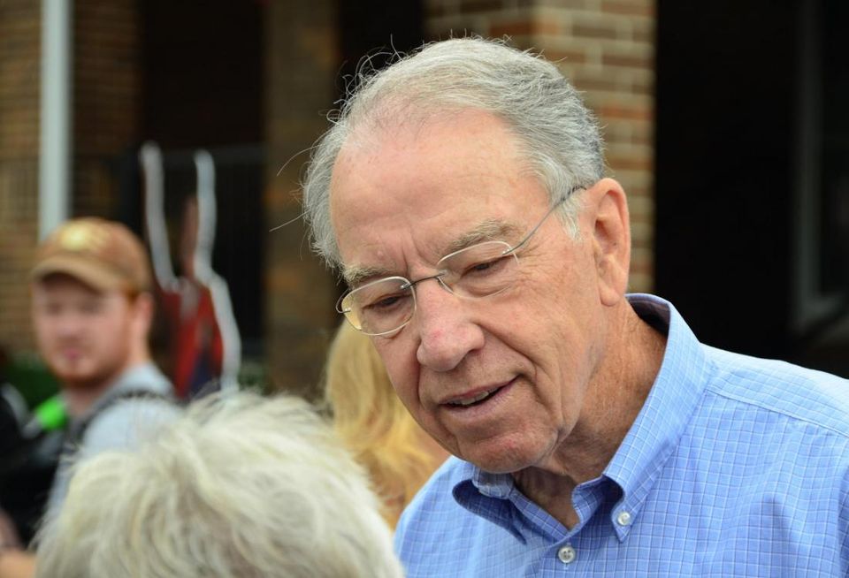 Chuck Grassley at the Iowa State Fair, August 9 2014