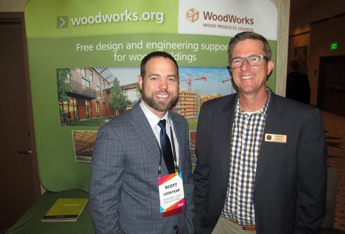 WoodWorks' Scott Lockyear and Robbie Kelley at Bisnow Austin multifamily event June 2016
