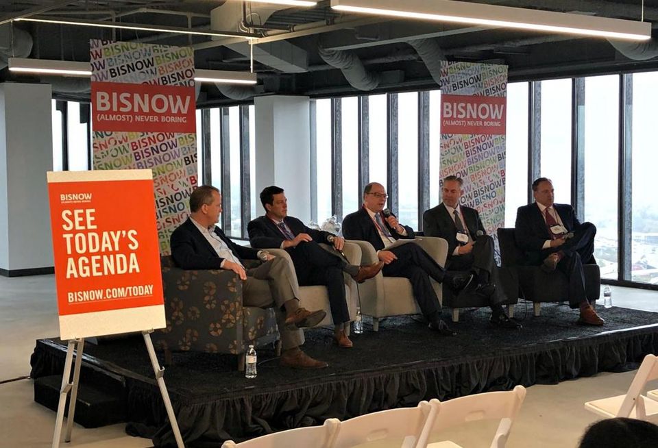 Houston Texans President Jamey Rootes, Houston Dynamo President Chris Canetti, Winstead PC Shareholder David Staas, Houston Astro's President Reid Ryan, Houston Rockets CEO Tad Brown