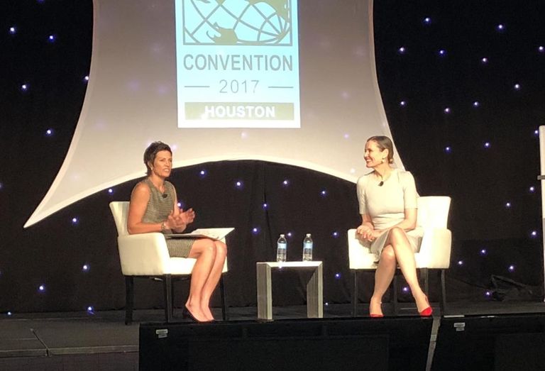 Allison Beddard, Geena Davis, 2017 CREW Network Annual Convention