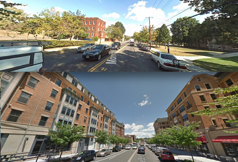 Brookland October 2007 and July 2017