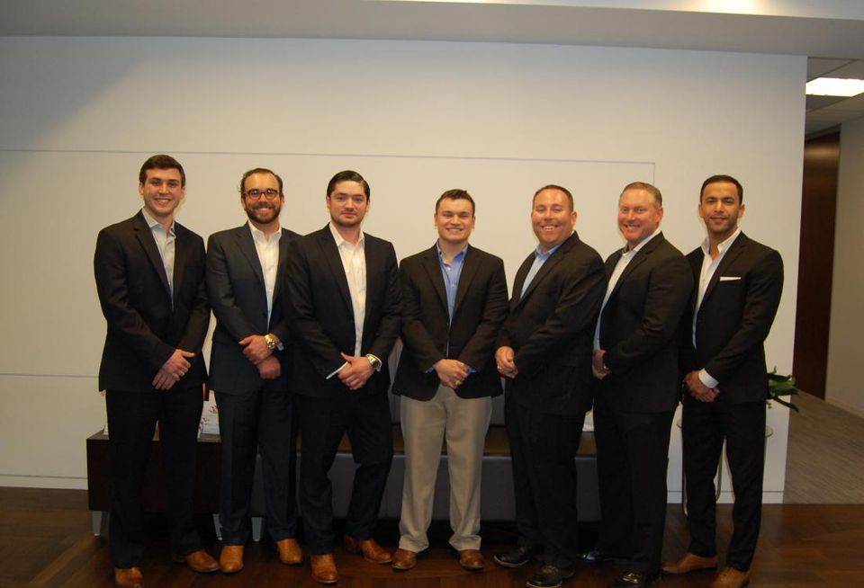 Justin Cole, Brandon Wuntch, Drew Aston, Mason Alsbrooks, Jeff Kuper, Stephen Hazen and Feysal Edris