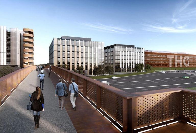Airport City speculative office buildings 92K SF x 2 plus Hut Group campus September 2018