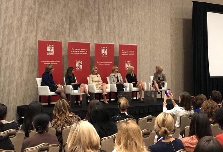 Deloitte Partner & Canadian Real Estate And Construction Leader Sheila Botting, FJ Management CEO Crystal Maggelet, Hines Investment Fund CEO Sherri Schugart,  KeyBank Real Estate Capital Co-Head Angela Malo, Colliers International President Of US Investor Services & Project Management Karen Whitt, Hartman Simons & Wood Partners Lori Kilberg