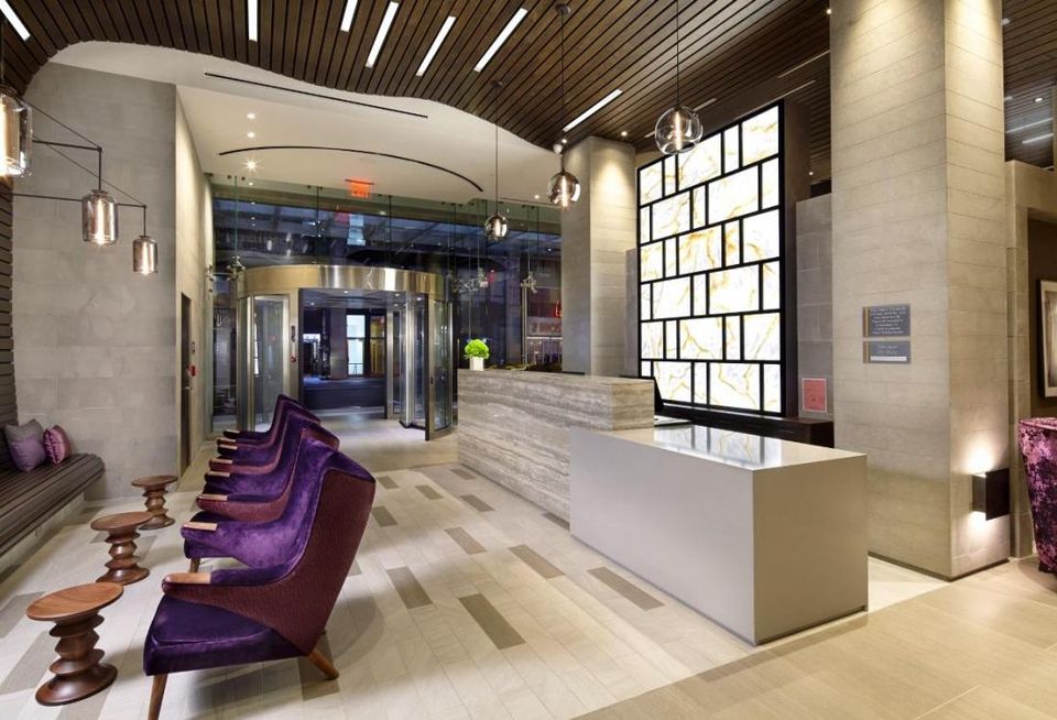 Cambria Hotel Lobby in New York
