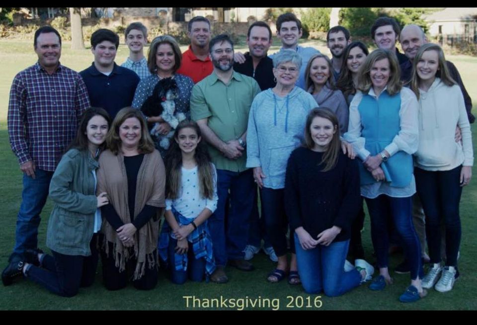 Bill Cox, far left, with his family