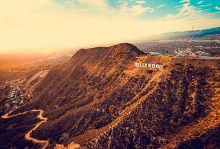 Hollywood Sign; Los Angeles; California, skyline