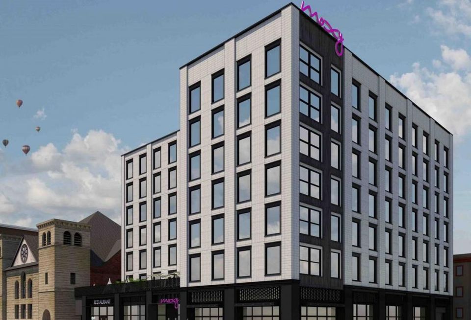 Rendering of Moxy Hotel in Oakland