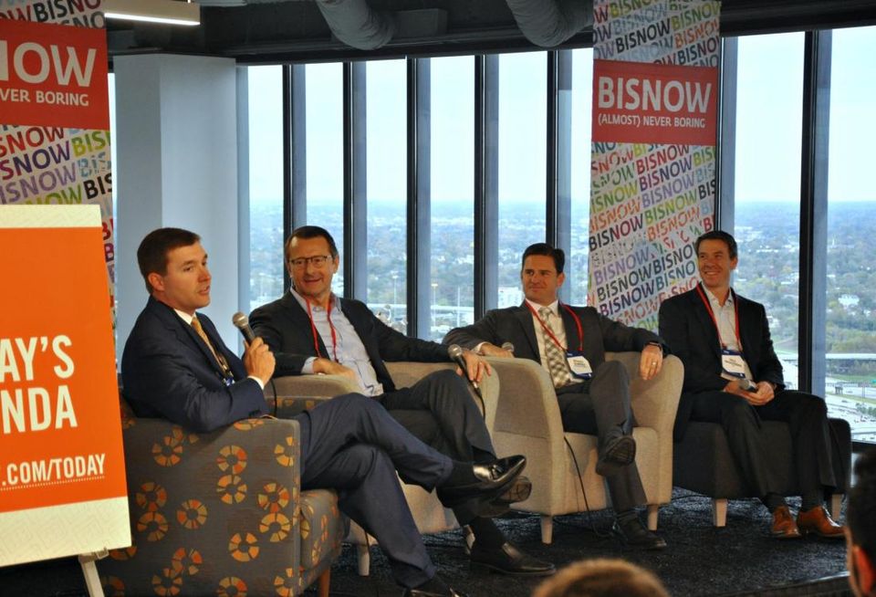 JLL Senior Managing Director Colby Mueck, Lionstone Investments Head of Capital Formation Dan Dubrowski, The Hanover Company CEO Brandt Bowden, KKR Director Paul Wasserman