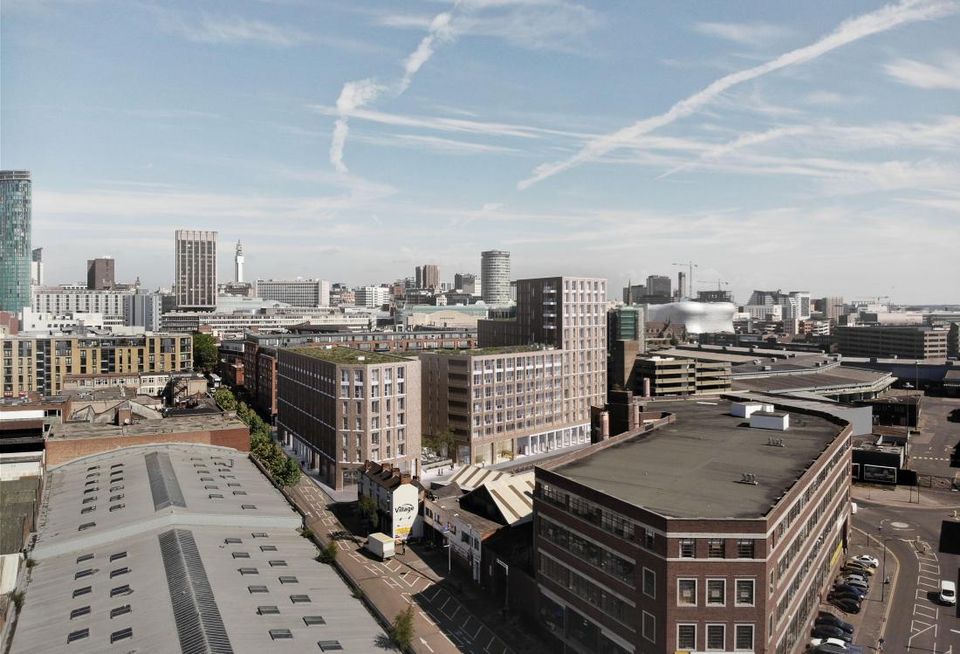 timber Yard Galliard birmingham skyline southside