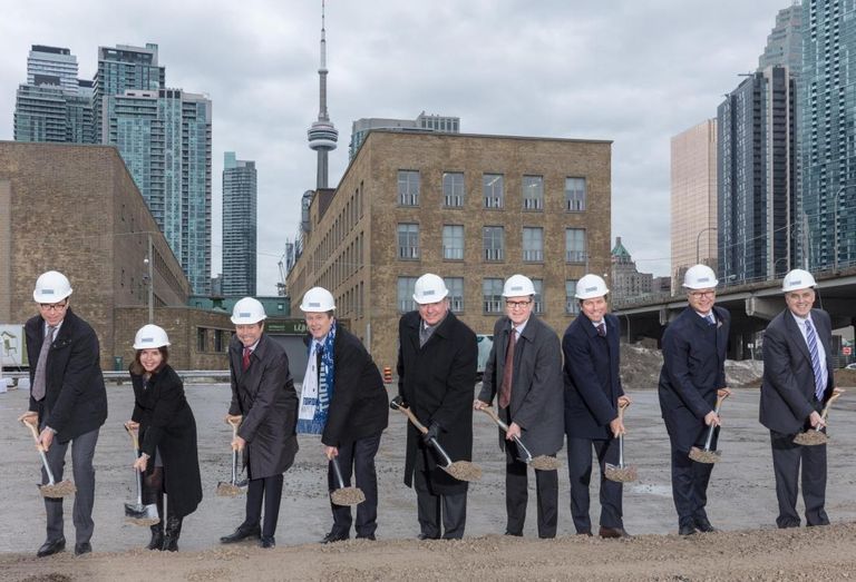 Menkes Developments Limited Sugar Wharf LCBO Toronto Waterfront John Tory Charles Sousa. 
