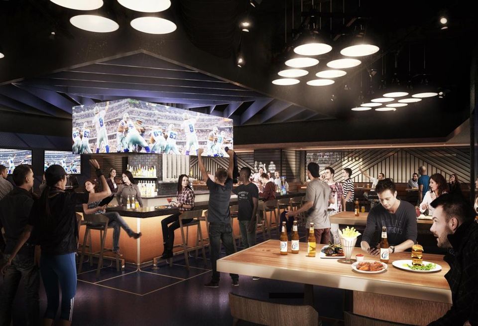 The Dallas Cowboys and Legends Hospitality announced today the newest addition to AT&T Stadium - the Stadium Club. Set to open this fall, the Stadium Club is AT&T Stadium’s new restaurant that combines first-class dining with the comfort of your favorite sports bar. The Stadium Club will be open daily for lunch and dinner, serving as a great place for visitors to dine every day and before or after touring the building.