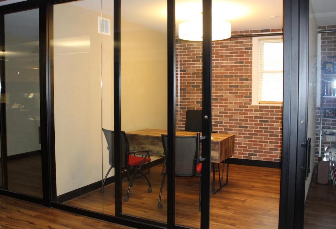 A private office at Workplace 1919 in Houston