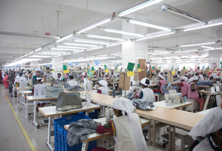 textile assembly line manufacturing