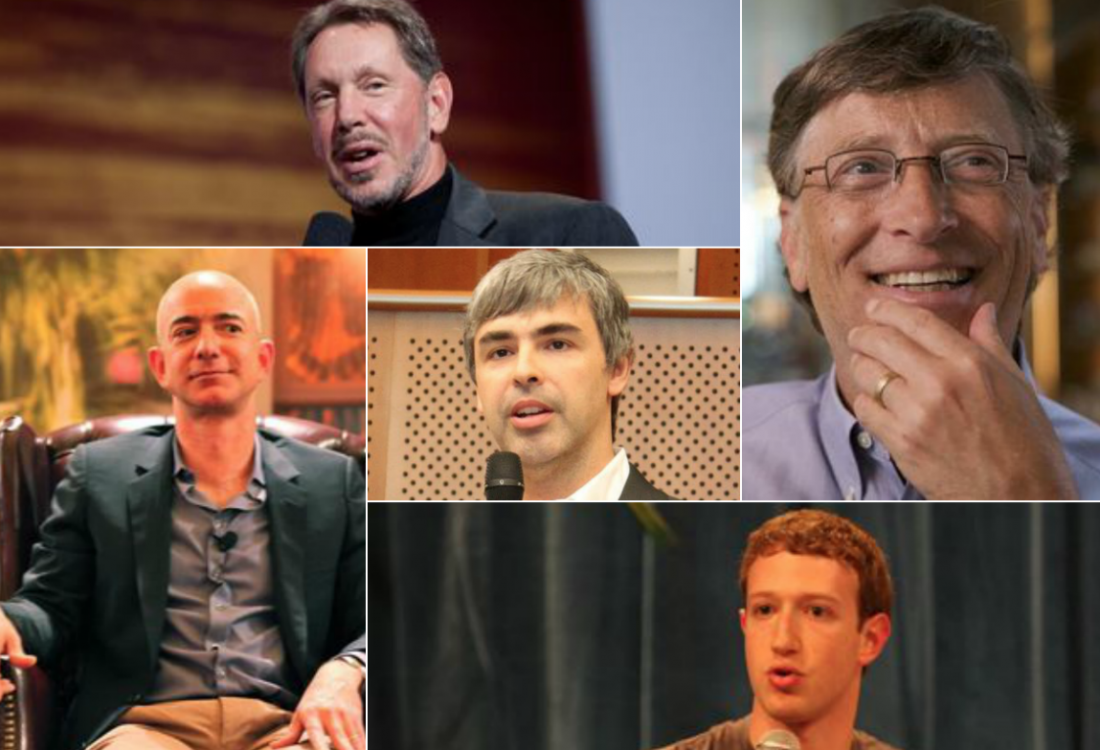 tech execs collage