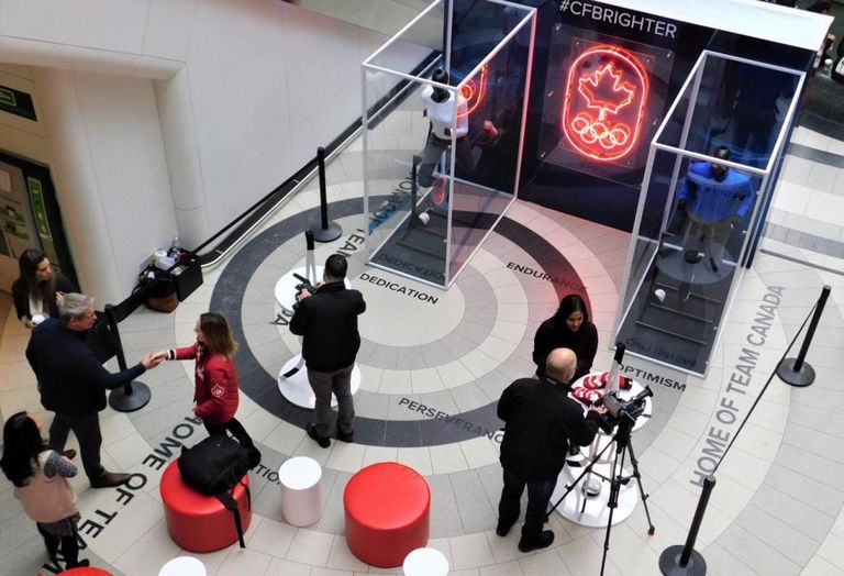 CF Eaton Center Winter Olympics Toronto