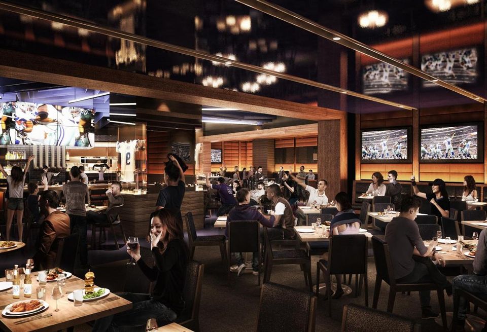 The Dallas Cowboys and Legends Hospitality announced today the newest addition to AT&T Stadium - the Stadium Club. Set to open this fall, the Stadium Club is AT&T Stadium’s new restaurant that combines first-class dining with the comfort of your favorite sports bar. The Stadium Club will be open daily for lunch and dinner, serving as a great place for visitors to dine every day and before or after touring the building.
