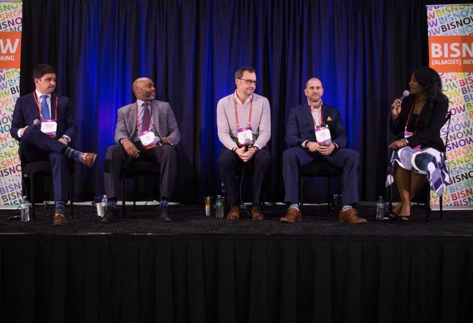Eastdil Secured Director Jonathan Napper, J.P. Morgan Asset Management Executive Director Dale Todd, Quadrant Investment Properties founder Chad Cook, SPACES Vice President-North Texas Josh McLeod and Uptown Dallas Inc. Interim President and Executive Director Noelle LeVeaux