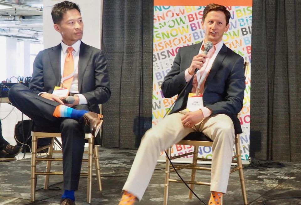 JLL's John Sikaitis and HOK's Vincent Ng