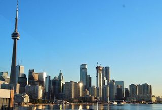 Toronto skyline Powers Brown Architecture CN Tower