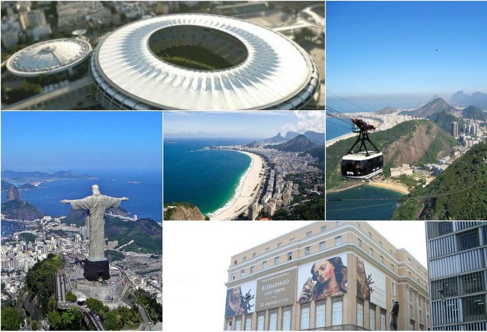 rio collage landmarks