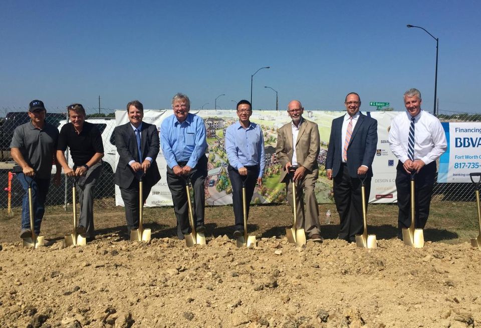 Here's KWA project superintendent Greg Siewinski, KWA project manager Stan Fulks, KWA EVP Brian Webster, KWA president Keller Webster, JHP Architecture associate Davy Lang, JHP Architecture VP and founding partner Ron Harwick, JHP Architecture VP John Schrader and Columbia Residential cofounder and partner Jim Grauley.