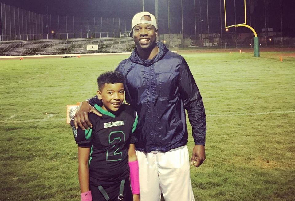 Malcolm Johnson and son, Luke