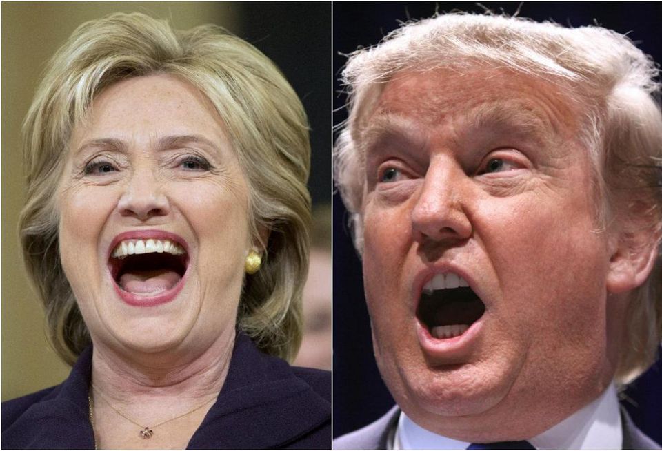 Hillary Trump Presidential Collage