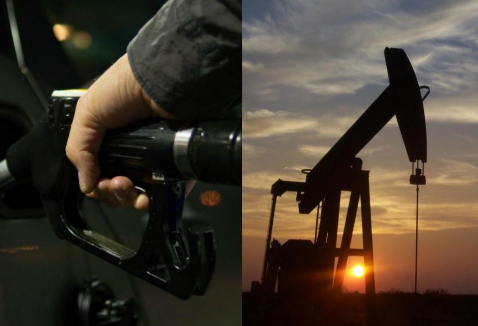 Oil well, oil rig, Gas pump collage