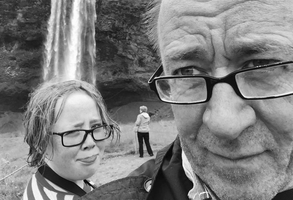 Peter Merwin and Son in Iceland 