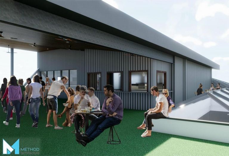 Buffalo Bayou Brewing, Rooftop Patio Rendering