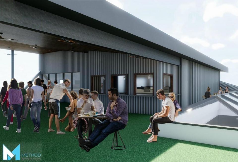 Buffalo Bayou Brewing, Rooftop Patio Rendering