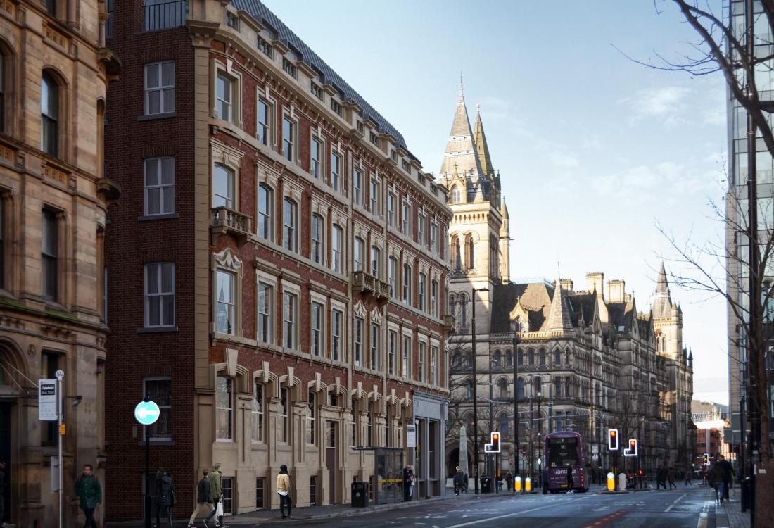 79 Mosley Street, Manchester, to be redeveloped by Boultbee Brooks Jan 2018