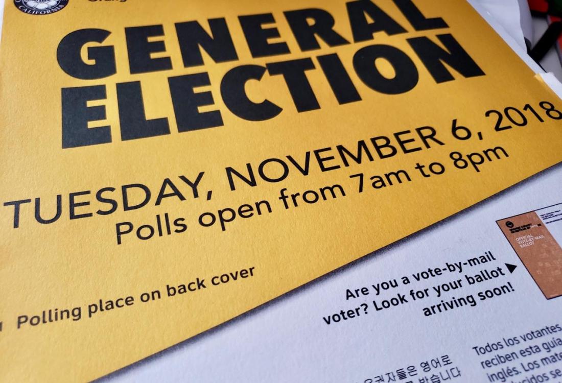 General Election sample ballot and voter information guide