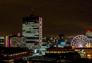 Manchester night view 2014