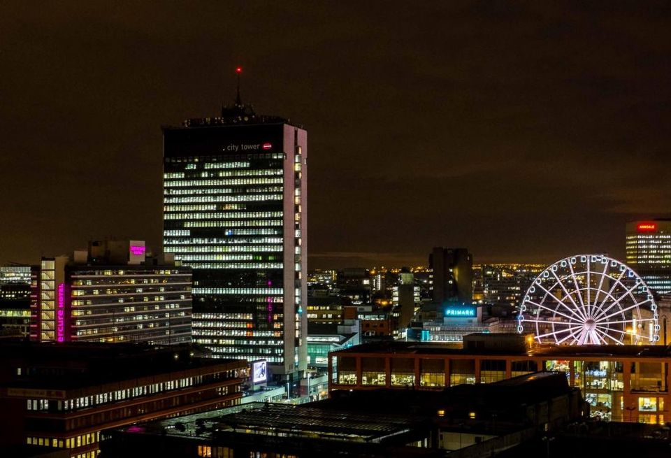 Manchester night view 2014
