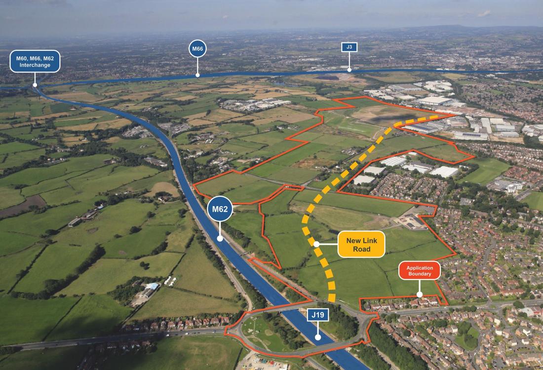 Pilsworth, new access road, Greater Manchester