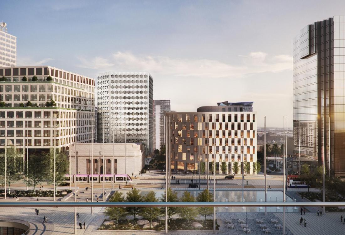 Arena Central Masterplan View, Birmingham UK