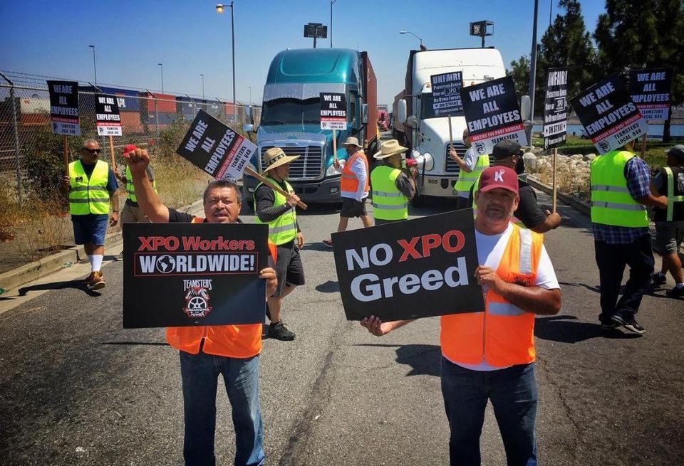 Local Teamster warehouse workers and truck drivers are planning to hold a three day strike against XPO Logistics and NFI Industries at the Port of Long Beach and Los Angeles