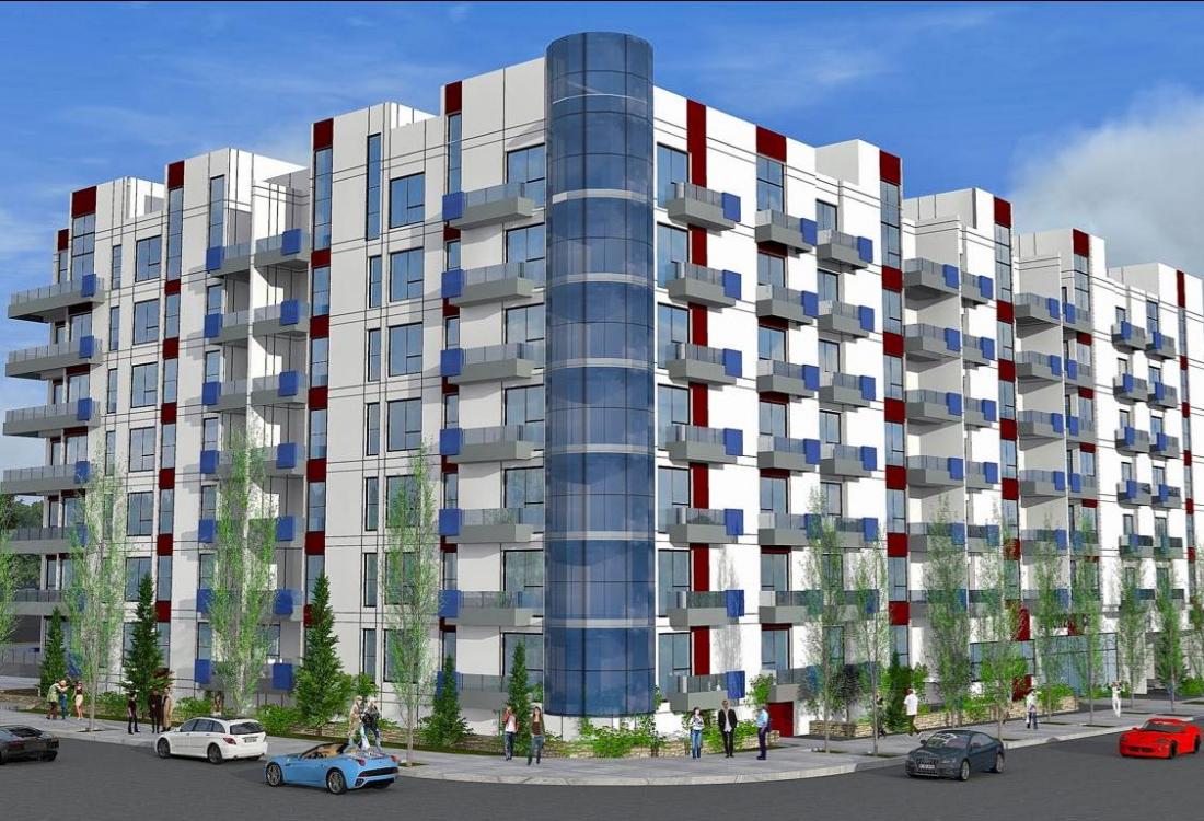 Rendering of Fred & Jamison's proposed seven story, 89-unit condo development in Koreatown in Los Angeles.