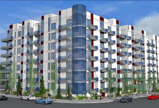 Rendering of Fred & Jamison's proposed seven story, 89-unit condo development in Koreatown in Los Angeles.