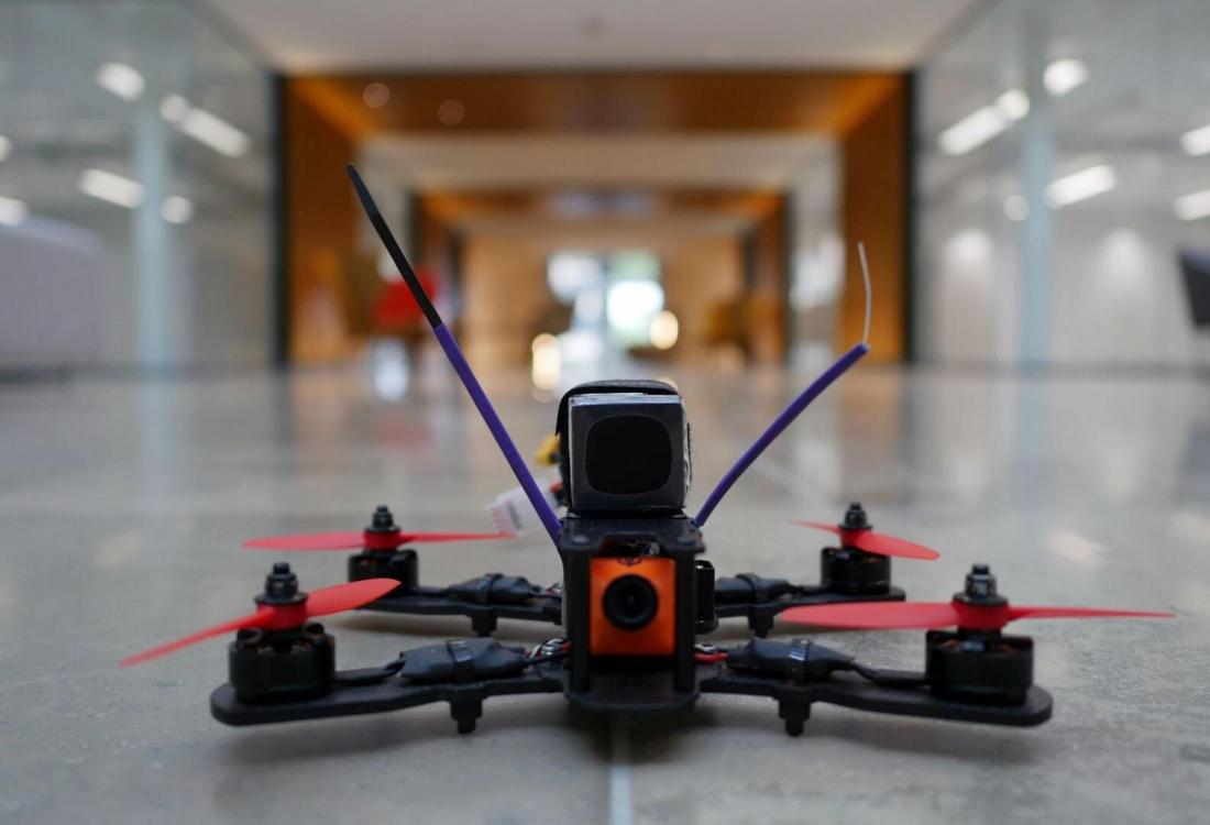 Exclusive Video: The First-Ever Drone Race In a U.K. Office Building